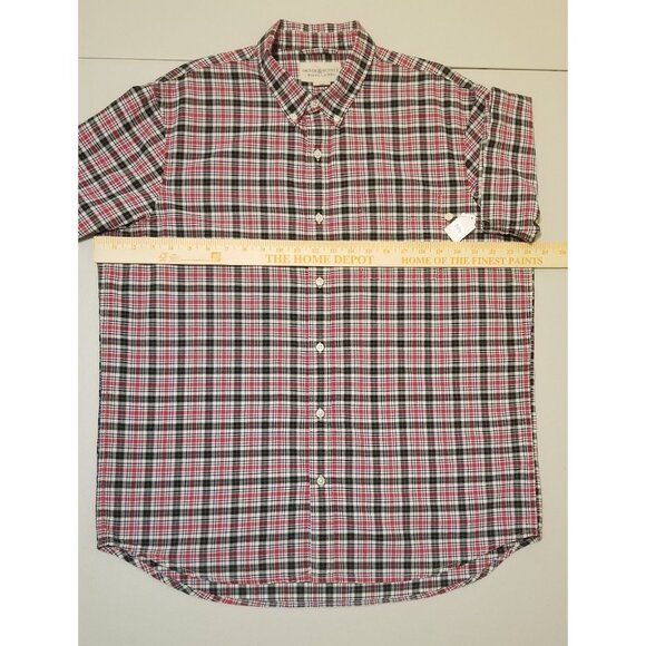 DENIM & SUPPLY RALPH LAUREN MEN'S SHORT PLAID SHIRT 100% COTTON SIZE XL #809 - Picture 5 of 7